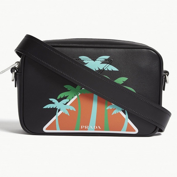 prada palm tree bag